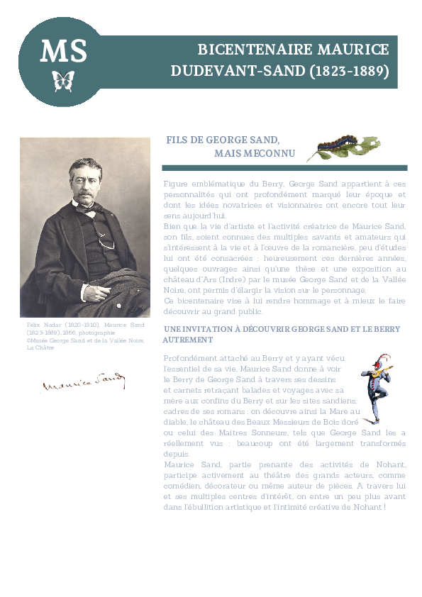 Bicentenaire Dossier de presse correct au 16 mars - Pays de George Sand