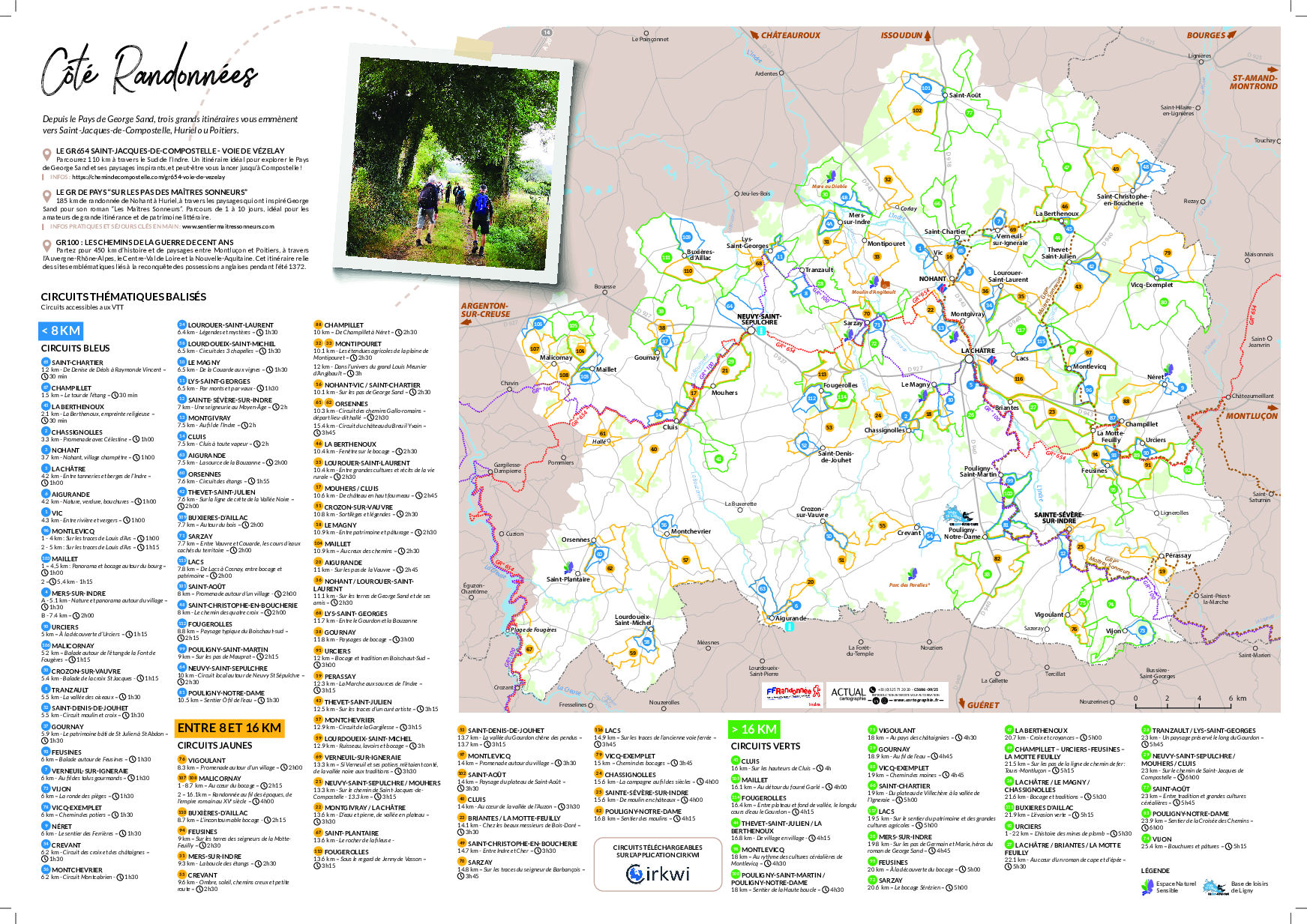CARTE itinerance douce HD2 - Pays de George Sand