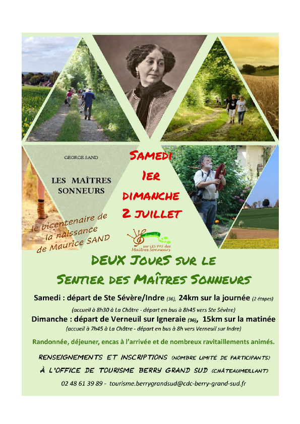 DEUX JOURS SUR LE SENTIER DES MAITRES SONNEURS - Pays de George Sand