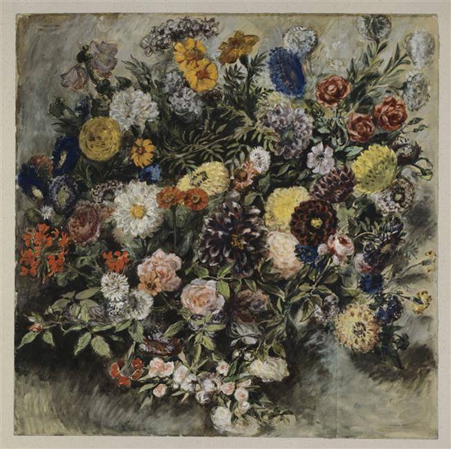 Delacroix bouquet de fleurs musee Delacroix Paris Delacroix bouquet de fleurs