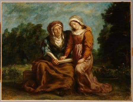 Delacroix, l'éducation de la Vierge