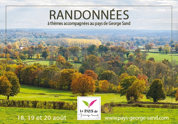 Carte postale Randonnees 2023 - Pays de George Sand