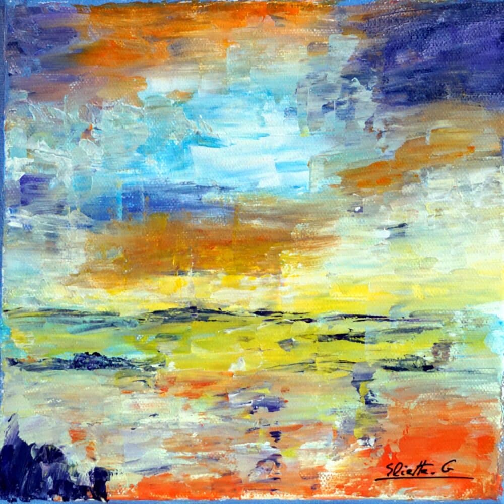Lempire des nuages Acryl 20x20 1 - Pays de George Sand