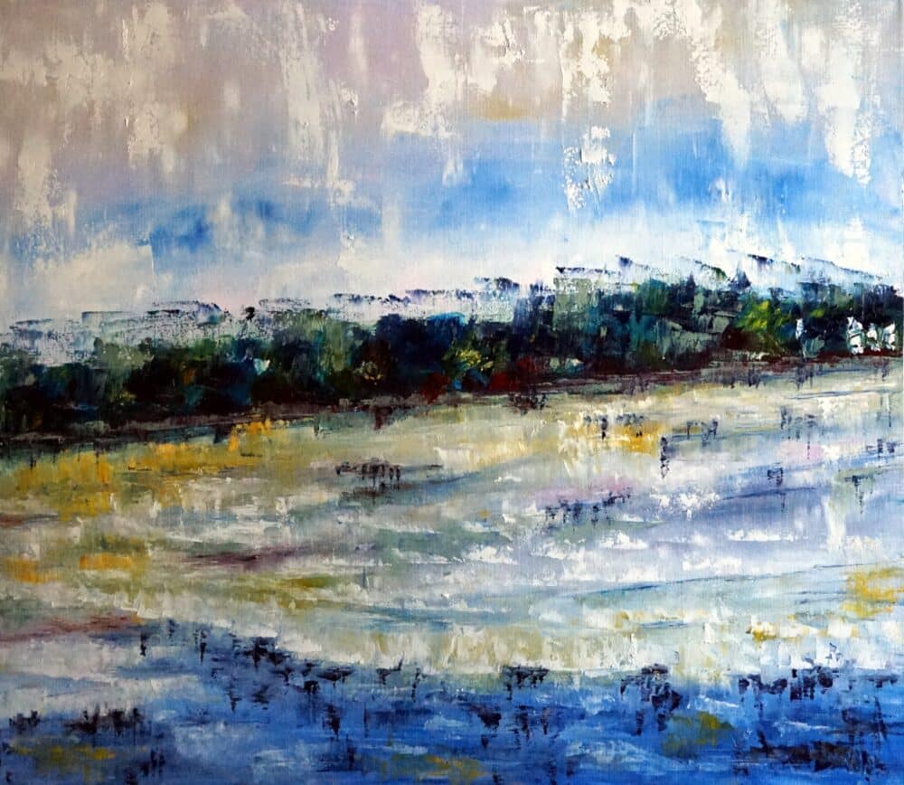 Reflets dores HST 50x60 1 - Pays de George Sand