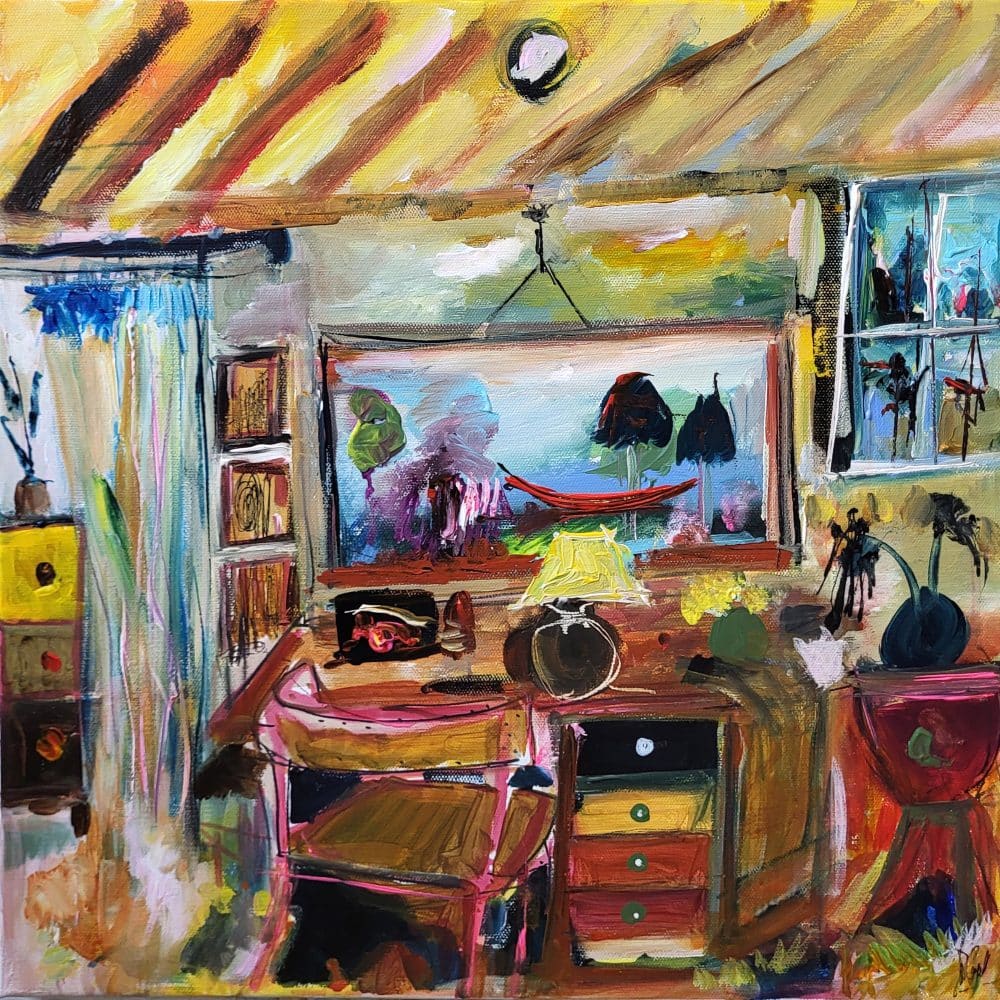 Muriel CAYET, artiste peintre Ecrire les paroles interieures - Pays de George Sand